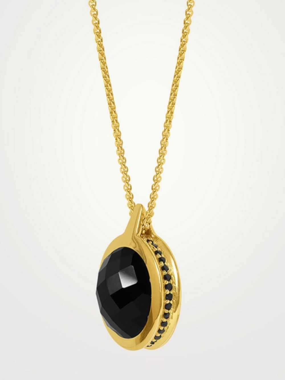 Dean Davidson Ipanema Pendant Double Sided Necklace Black Onyx Tigers Eye NWOT